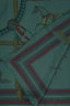 Hermès Green 'Tea for Two' Silk Scarf 90