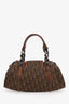 Christian Dior 2007 Brown Monogram Romantique Trotter Flap Bag