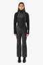Khrisjoy Black/Metallic Ski Jumpsuit + Jacket Size 00