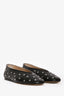 Le Monde Beryl Black Leather Studded 'Regency' Slipper Size 36.5