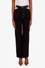 Dion Lee Black Denim Cut-out Belted Jeans Size 3