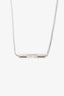 Gucci 18K White Gold Diamond 'Link To Love' Necklace