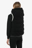 Moncler Black Grenoble Teddy Down Vest Size XXS
