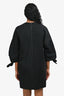 Max Mara Black M Logo Printed Short Sleeve T-shirt Dress Size 4 US