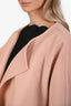Chloe Blush Pink Wool Cashmere Cape Jacket Size 38