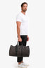 Moschino Brown Canvas Logo Duffle Bag