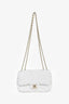 Pre-loved Chanel™ 2026 Seasonal White Sequin Mini Flap Bag