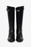 Hermès Black Leather Jumping Boots Size 36.5