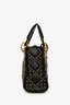 Christian Dior 2018 Black Leather Studded Mini Dior Top Handle with Strap