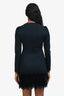 Sandro Navy Velvet Lace Embellished Long Sleeve Mini Dress Size 0