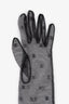 Pre-loved Chanel™ 2025 Black Mesh Crystal CC Gloves Size 8.5