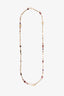 Pre-loved Chanel™ Pearl and Purple Bead Long Station Necklace