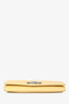Longchamp Yellow Grained Leather Le Roseau Long Continental Wallet