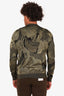 Alexander McQueen Green Camo Wool Skull Jacquard Sweater Size M Men's