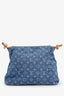 Louis Vuitton 2026 Blue Denim Monogram Baggy Shoulder Bag