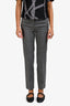Loewe Grey Wool High-Waisted Trousers Size 34