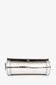 Gucci Silver Metallic Patent Leather GG Embossed Crossbody Bag