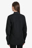 Givenchy Black Cotton Chain Trim Collar Button Down Long Sleeve Shirt Size 38