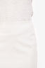 Alice + Olivia White Faux Leather Mini Skirt Size 4