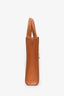 Celine Brown/Beige Canvas Vertical Mini Cabas Tote with Strap