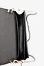 Prada Black Saffiano Leather Card Holder with Shoulder Strap