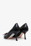 Roger Vivier Black Patent Leather 'In The City' Heels Size 37