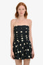 Reformation Navy Blue Cotton Strapless Clea Mini Dress Size 4