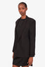 Saint Laurent Wool Blend Single Breasted Blazer Size 48