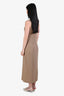 Vince Beige Wool Cashmere Ribbed Sleeveless Midi Dress Size XS