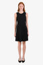 Theory Black Wool Pleated Sleeveless Dress Size 4