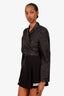 Pre-loved Chanel™ Black Silk Cropped Wrap Jacket Size 40