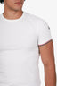 Moncler White Cotton Slim-Fit T-Shirt Size S Mens