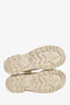 Christian Dior Bottines Combat Logo Toile Blanche/Cuir 38.5