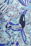 Hermès Blue/Multicolour Silk Millefleurs du Mexique Scarf Size 65cm