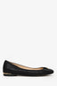 Jimmy Choo Black Sparkly Fabric Flats Size 37.5