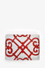 Hermès Red/White 'Balcon Du Guadalquivir' Small Tray