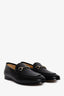 Gucci Black Leather Jordaan Loafers Size 38