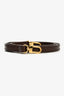 Louis Vuitton Brown Leather Bag Strap