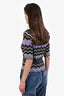 Ronny Kobo Green/Purple Quartz Knit Top Size L