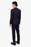 Hugo Boss Navy Virgin Wool Single Breasted Blazer + Pant Set Size 36 Mens