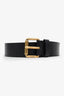 Gucci Black Leather Bee Accent Belt Size 95 38