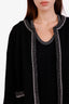 Pre-loved Chanel™ 2005 Black Cashmere Cardigan + Sleeveless Top Set Size 44