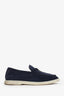 Loro Piana Navy Mocassins Summer Charms Walk Size 40