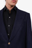 Tom Ford Navy Wool Tuxedo Blazer Size 48 Mens