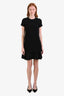 Theory Black Layered Short Sleeve Dress Size 2