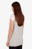 Pre-loved Chanel™ 23S Green/White Checkered 4-Pocket Knit Vest Size 38