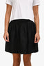 Christian Dior Black Lace Pleated Mini Skirt Size 4