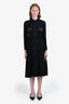 Comme des Garcons Black Wool Pleated Overall Skirt Size S