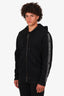 Burberry Black Logo Tape Zip-Up Hoodie Size L Mens