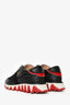 Christian Louboutin Black Leather/White 'Loubishark' Chunky Sneakers Size 39